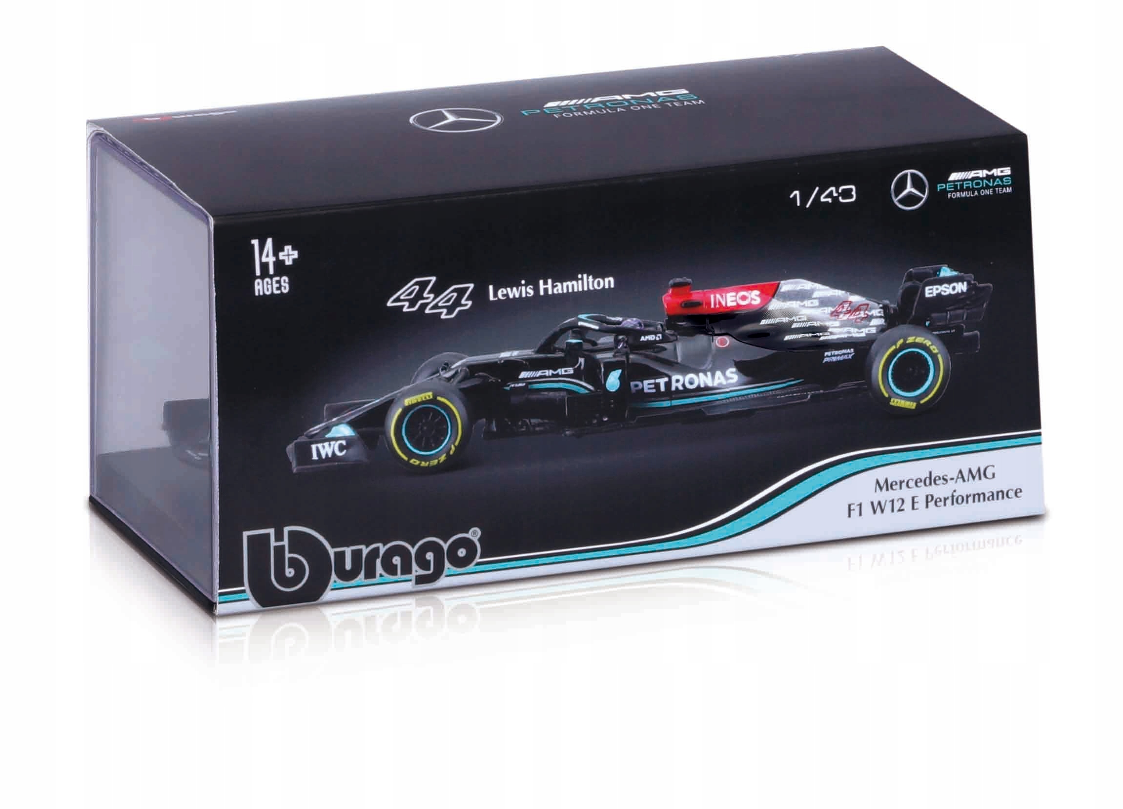 Bburago 18-38058 LH 2021 F1 Mercedes Benz AMG W12 E 1:43 Lewis Hamilton