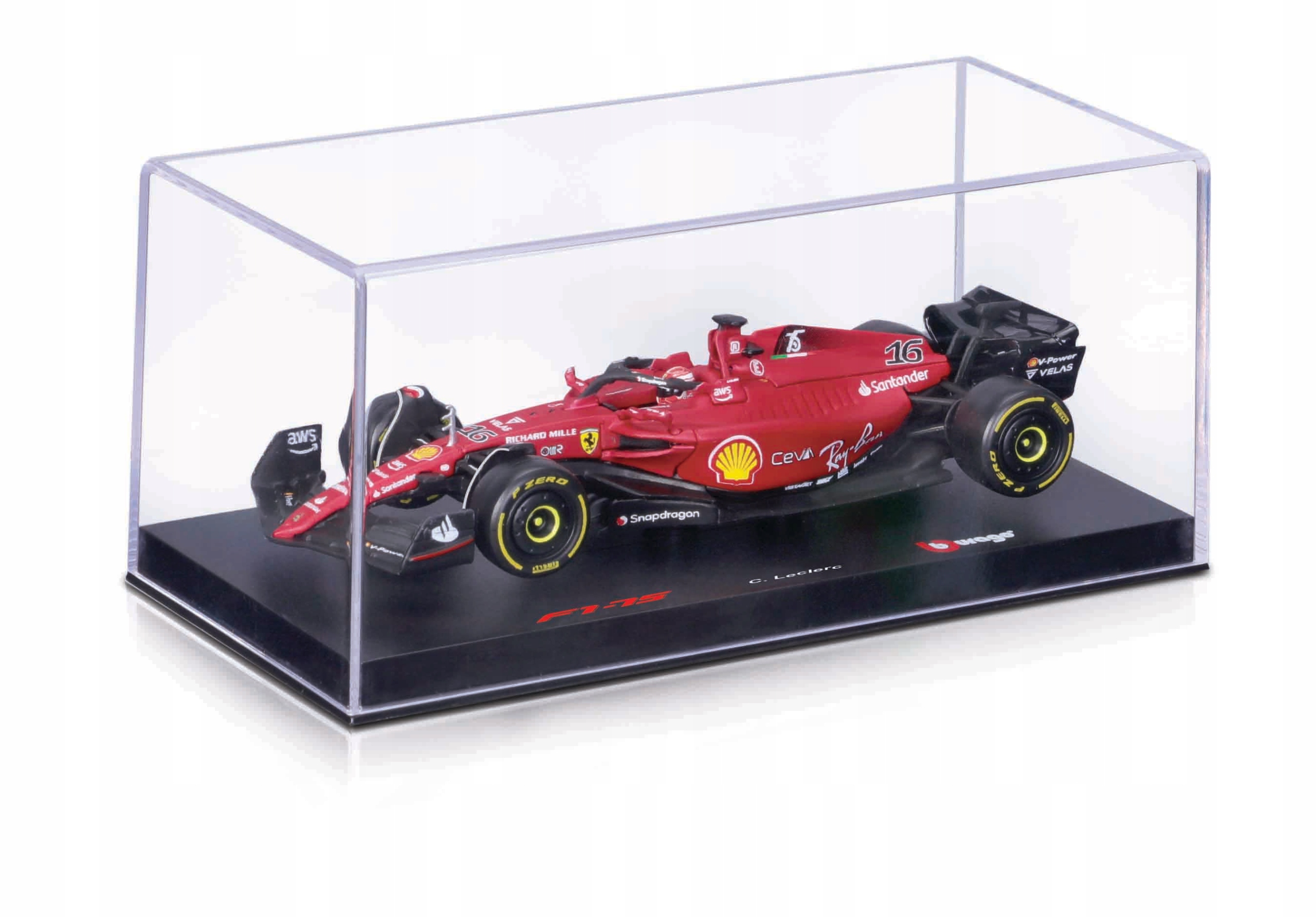 Fórmula 1 Ferrari F1-75 Scuderia 2022 Gp Monza Leclerc 1:43 Bburago c/ Display e Piloto - 20 anos! Loja on-line de miniaturas colecionáveis