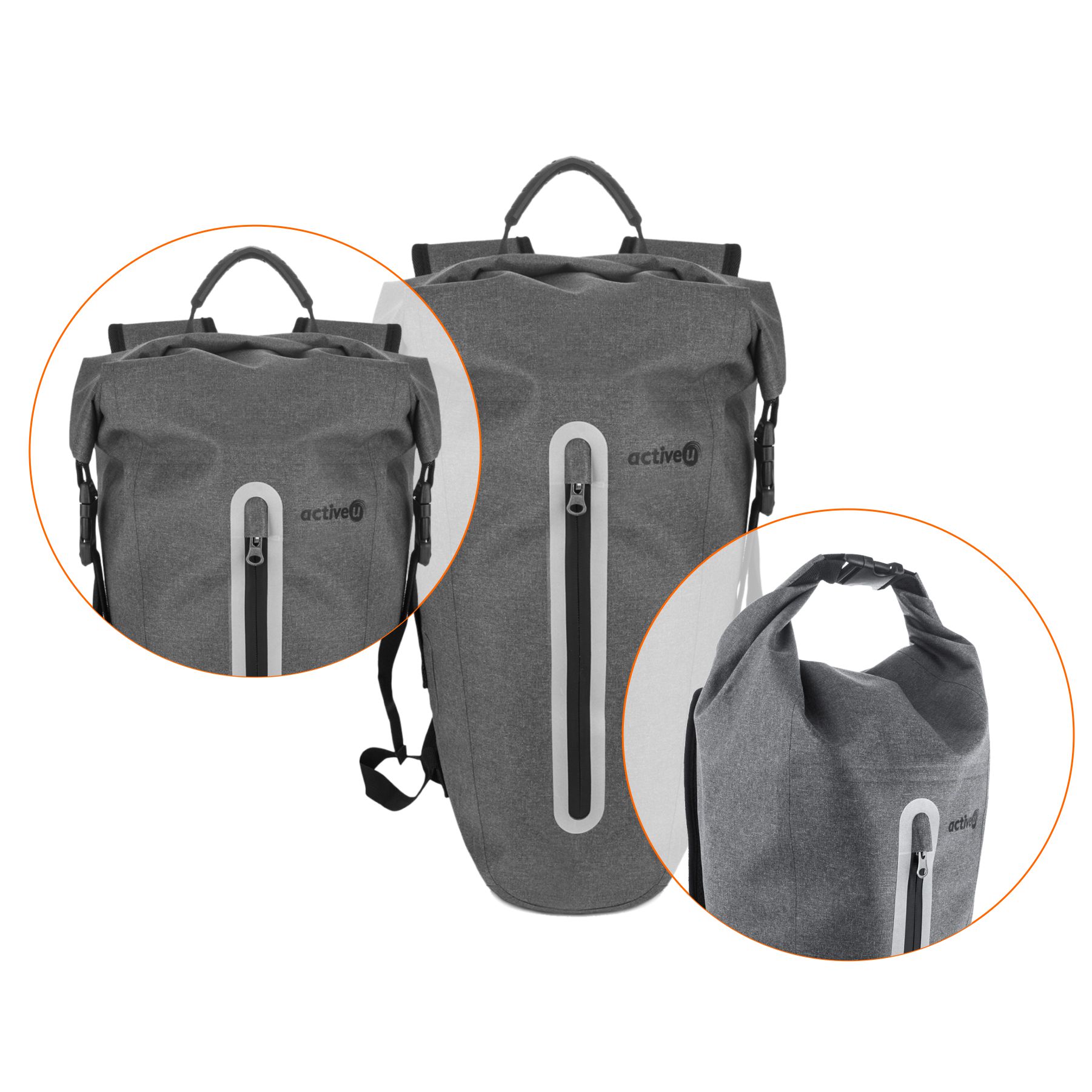 LEKKI TREKKINGOWY PLECAK TURYSTYCZNY WODOODPORNY ACTIVEU