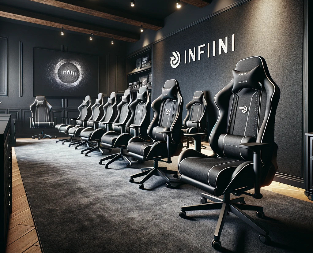 Fotel ThrustX Black/Light Gray