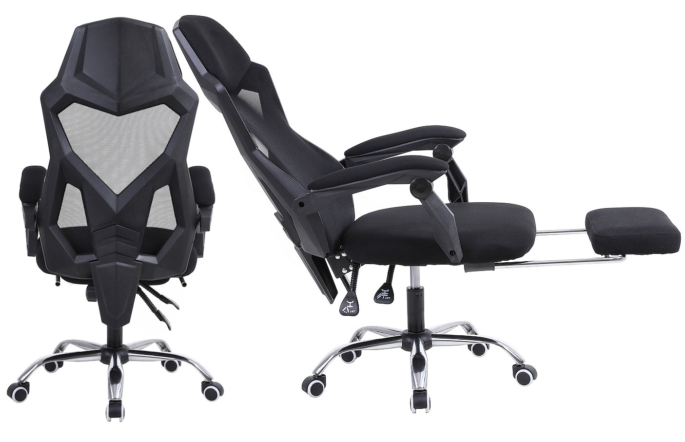 YODA BLACK z podnóżkiem