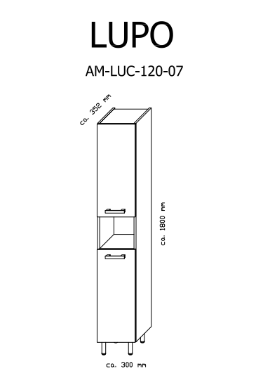 Astor Lupo - rzut z góry