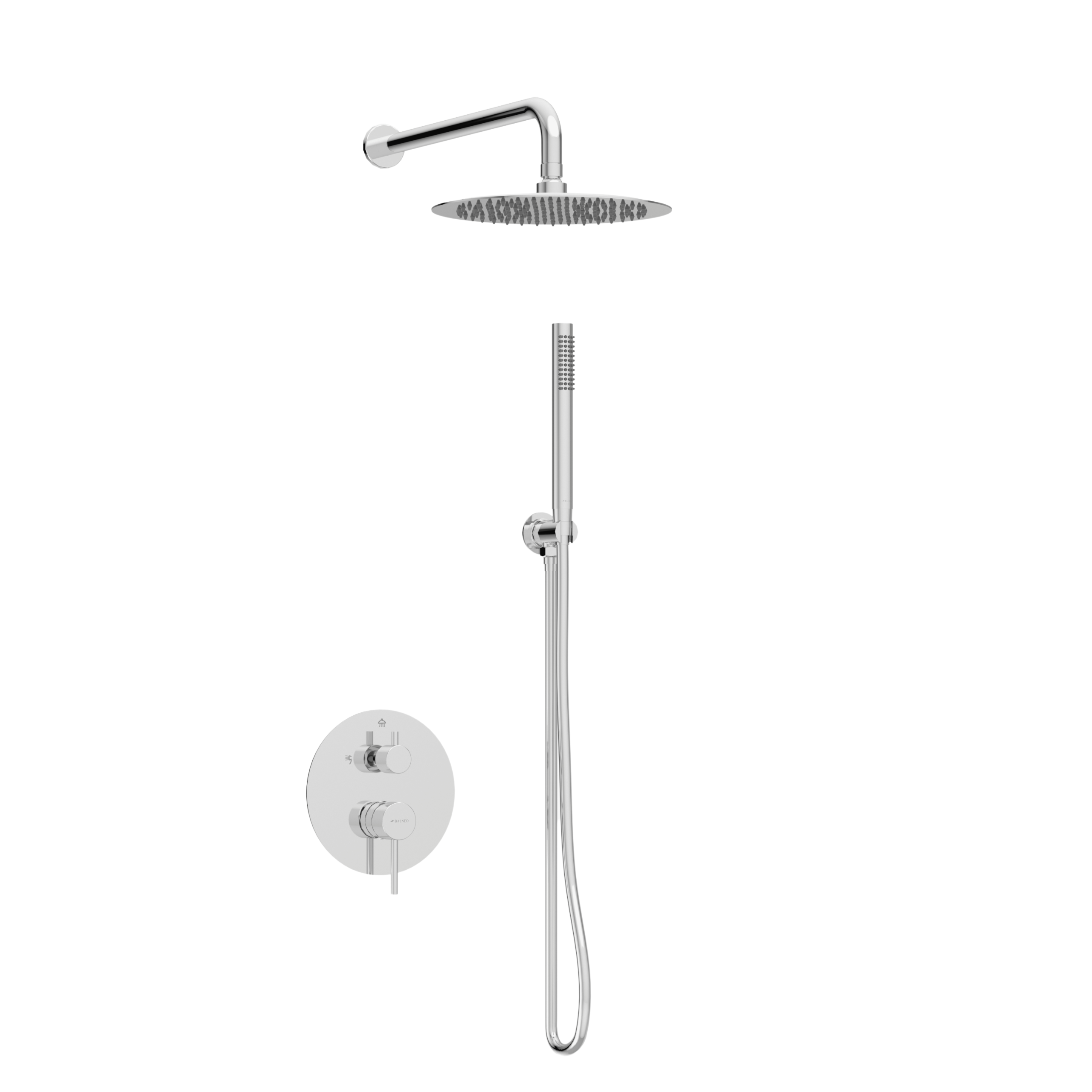 Rysunek techniczny - Bateria prysznicowa CASCADE zestaw 2 CHROM