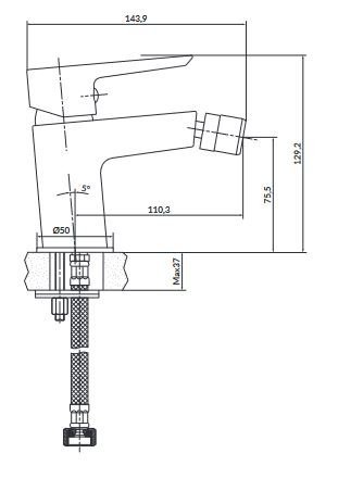 Cersanit Mille - rysunek techniczny