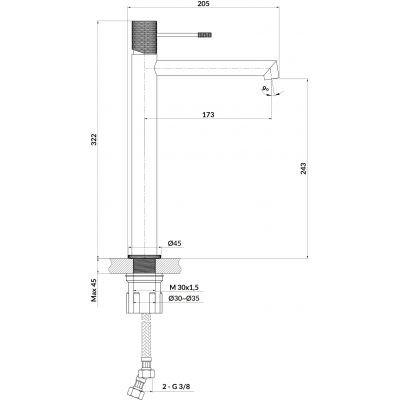 Cersanit Zen - rysunek techniczny