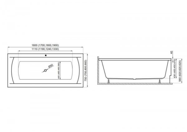 Polimat - rysunek techniczny