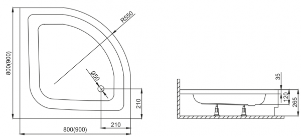 Polimat - rysunek techniczny