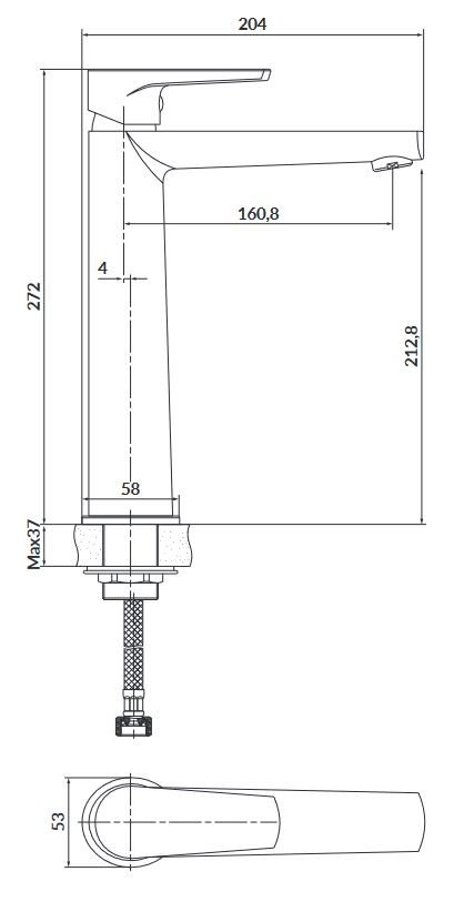Cersanit Moduo - rysunek techniczny