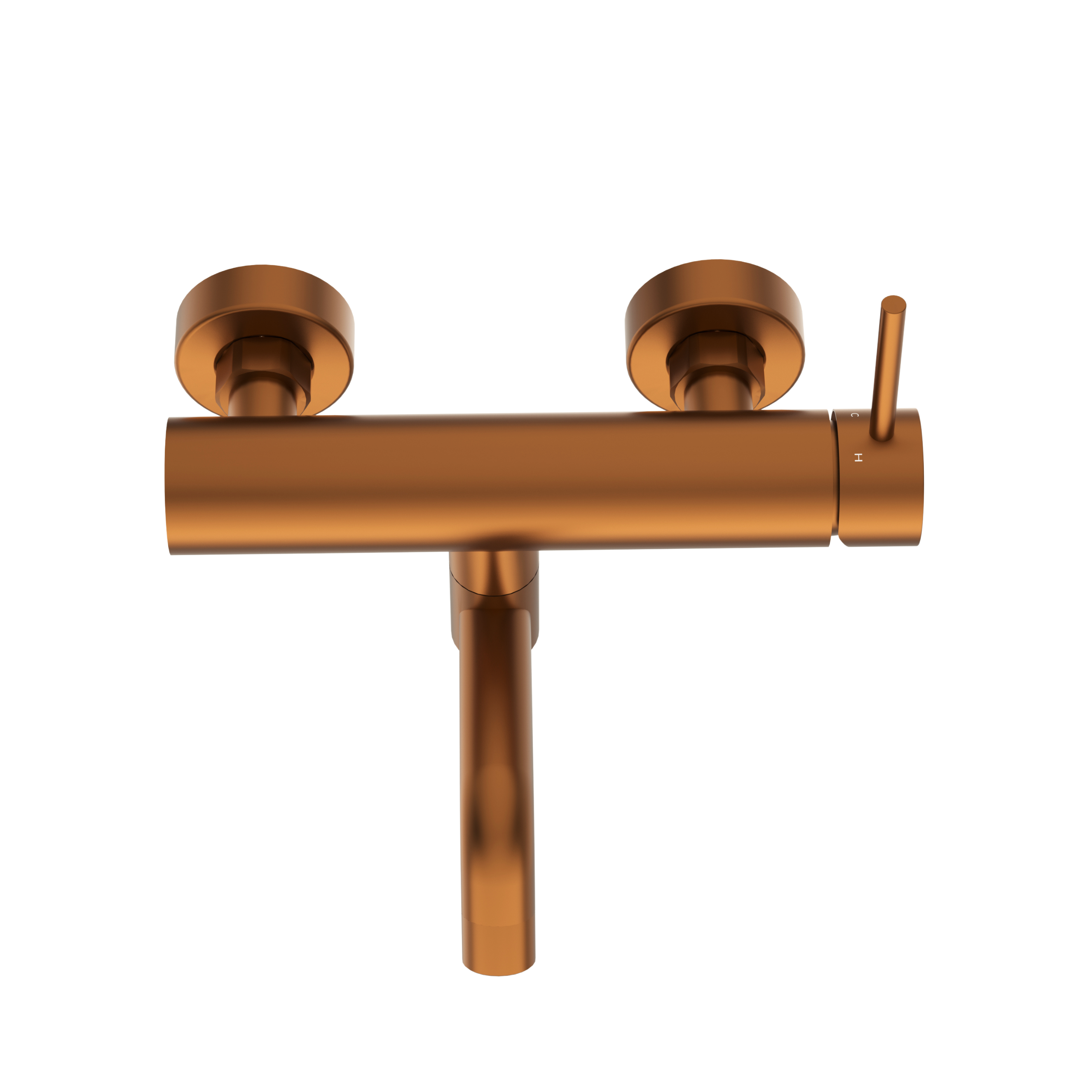 Rysunek techniczny - Bateria wannowa CASCADE model 1 COPPER
