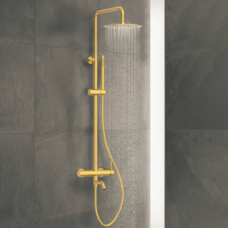 Bateria prysznicowa CASCADE zestaw 1 GOLD