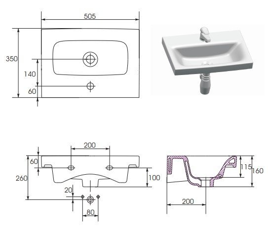 Cersanit - rzut z góry