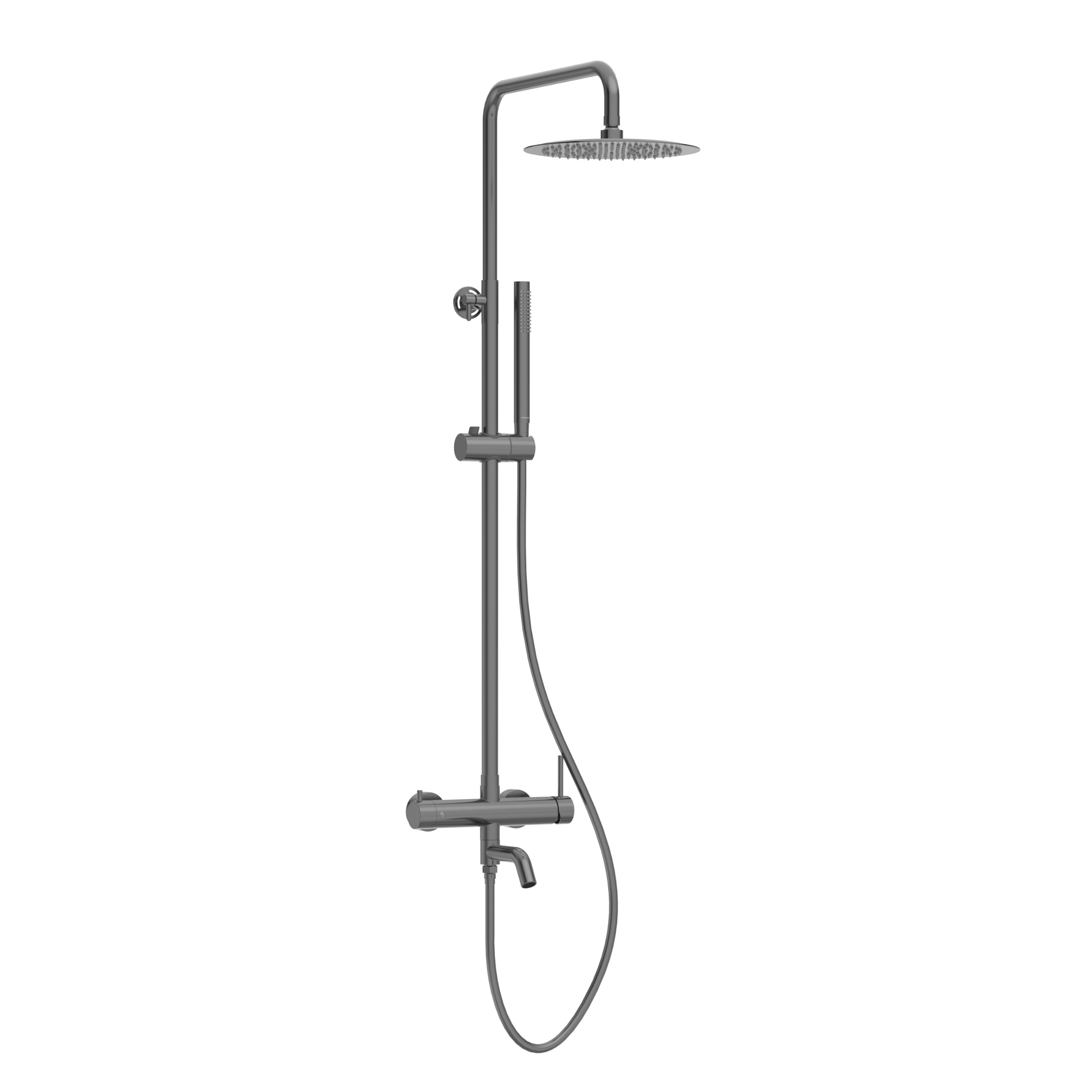 Rysunek techniczny - Bateria prysznicowa CASCADE zestaw 1 GUN METAL