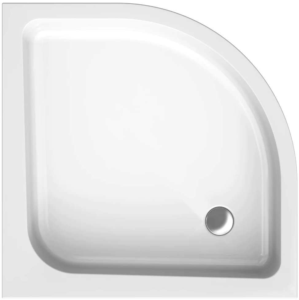 Brodzik półokrągły Pako 80x80 - rzut z góry