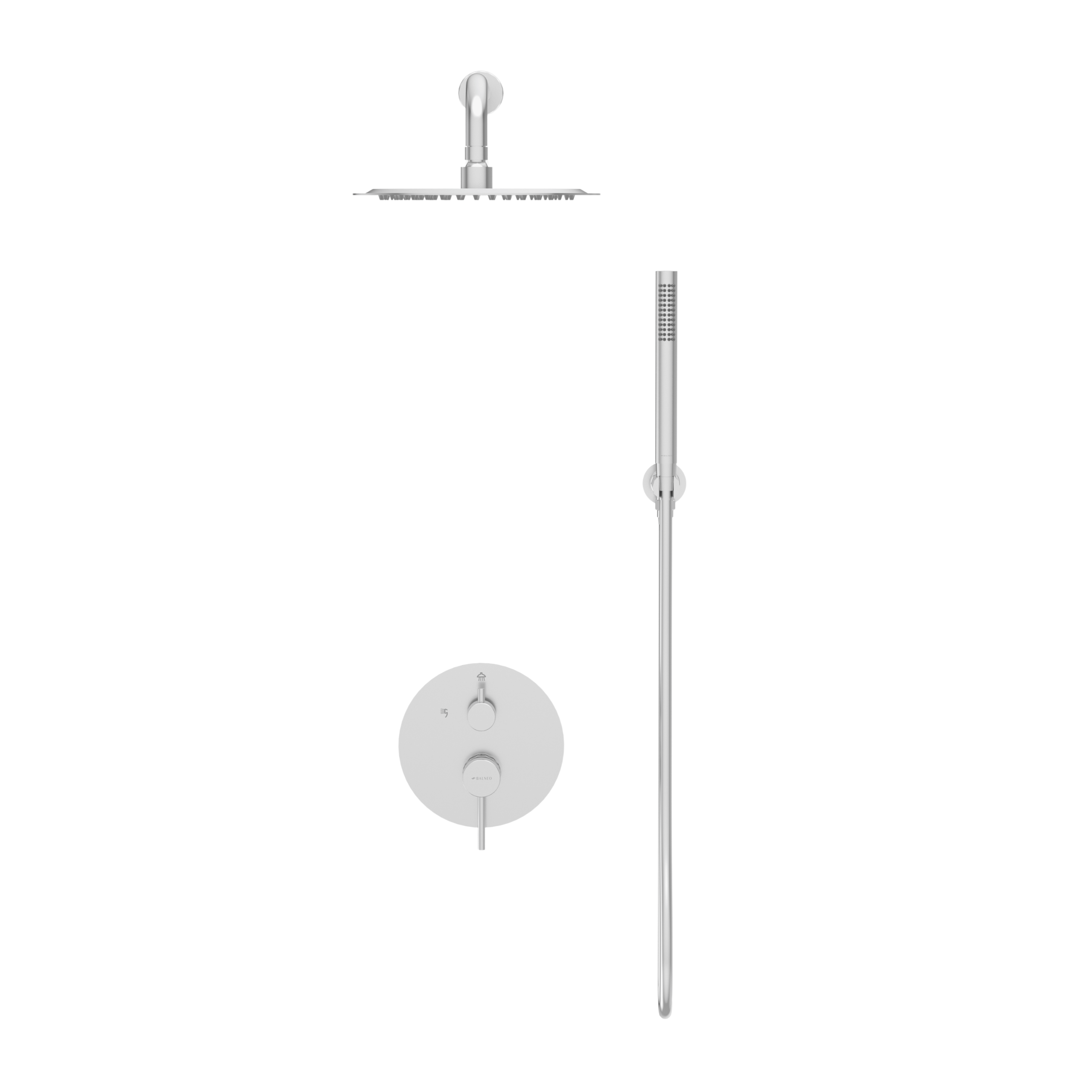 Rysunek techniczny - Bateria prysznicowa CASCADE zestaw 2 INOX