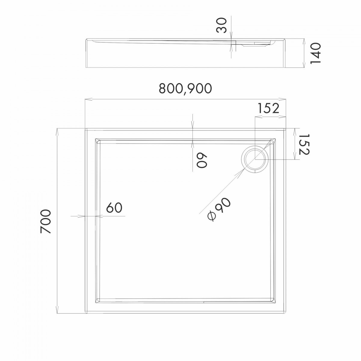 For You - rysunek techniczny