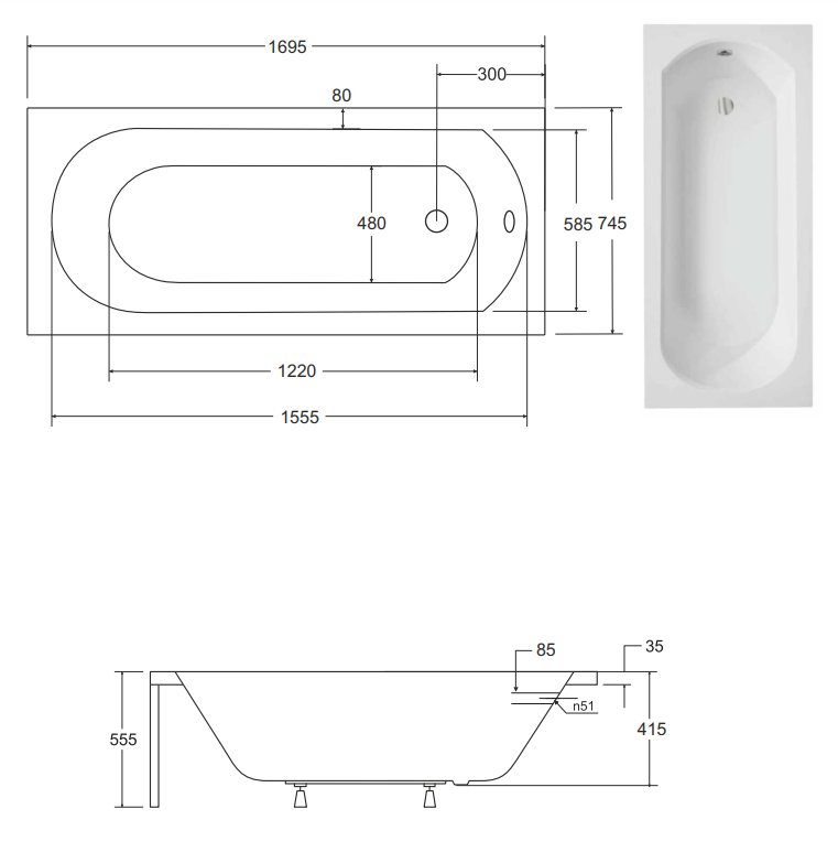 Besco - rysunek techniczny