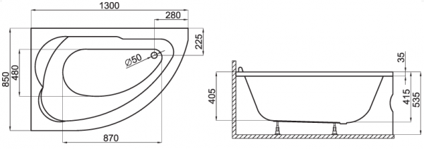 Polimat - rysunek techniczny