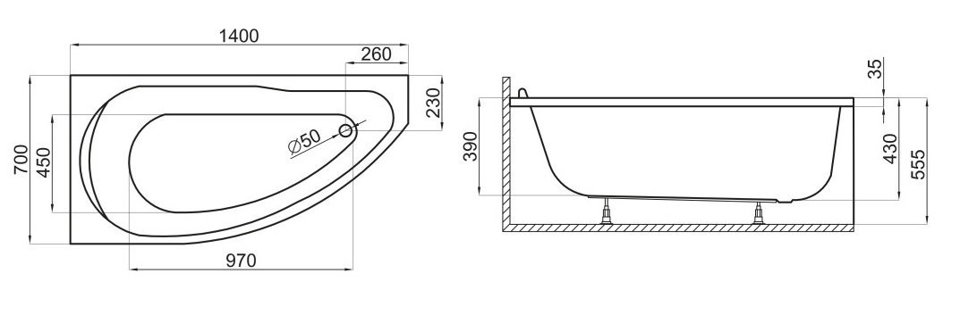 Polimat - rysunek techniczny