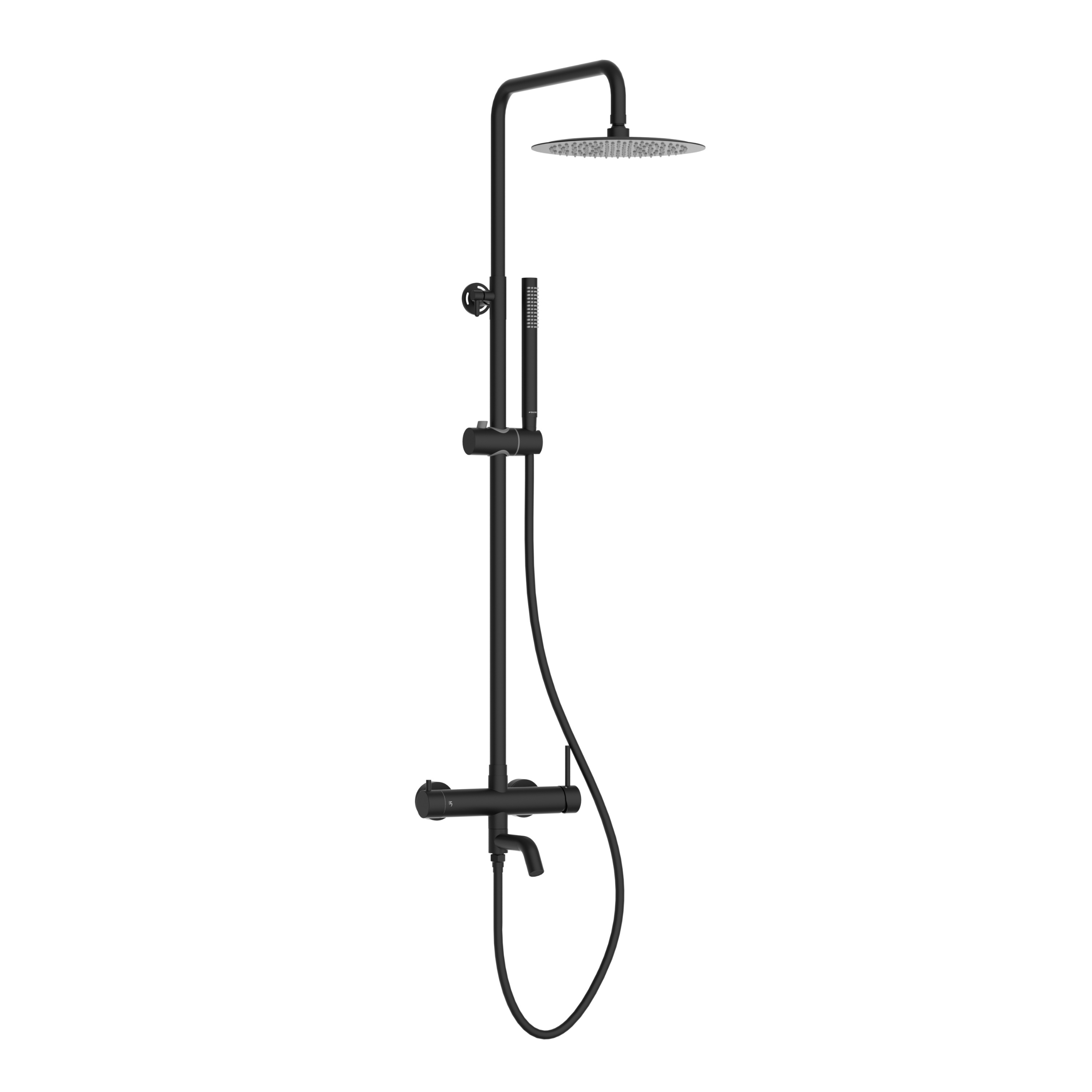 Rysunek techniczny - Bateria prysznicowa CASCADE zestaw 1 BLACK
