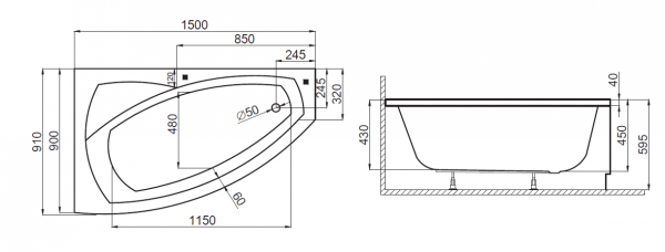 Polimat - rysunek techniczny