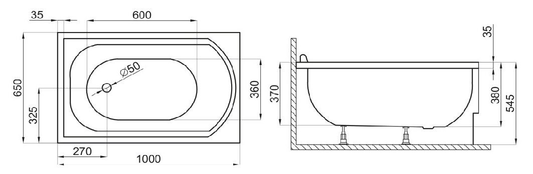 Polimat - rysunek techniczny