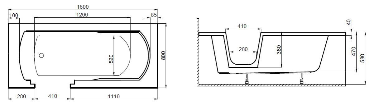 Polimat - rysunek techniczny