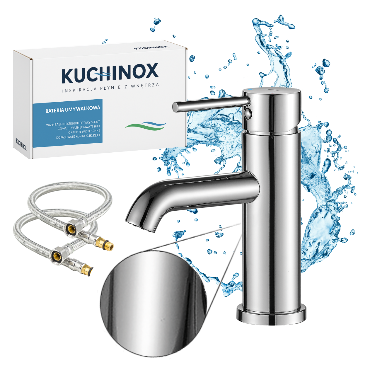 Kuchinox - akcesoria do baterii umywalkowej