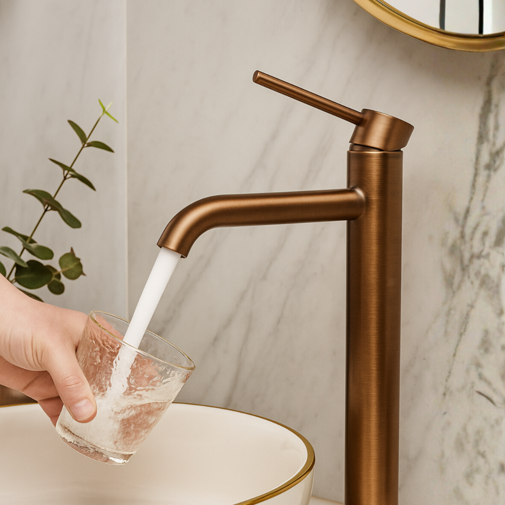 Bateria umywalkowa CASCADE model 2 COPPER
