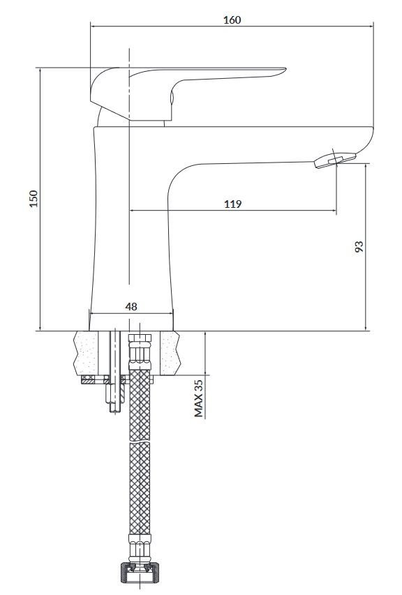 Cersanit - rysunek techniczny