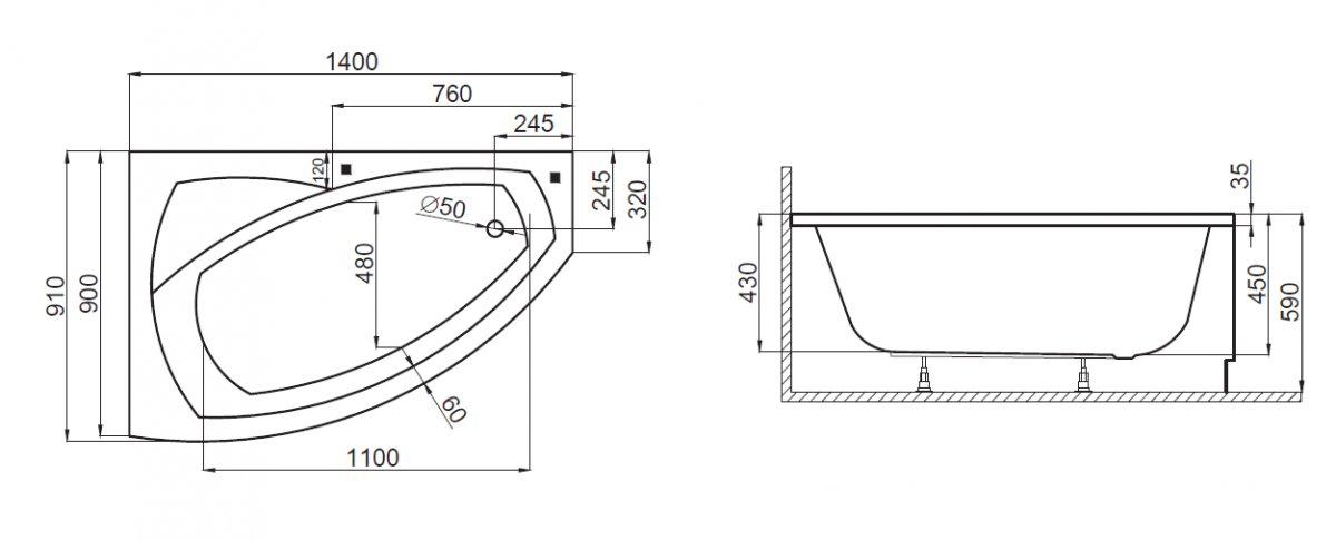 Polimat - rysunek techniczny
