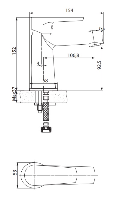 Cersanit Moduo - rysunek techniczny
