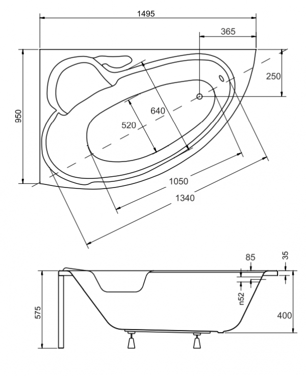 Besco - rysunek techniczny