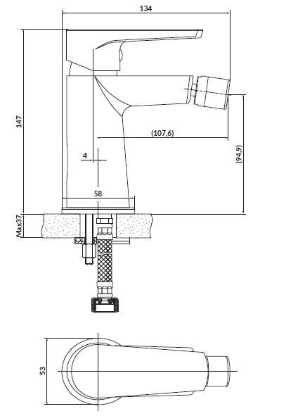 Cersanit - rysunek techniczny