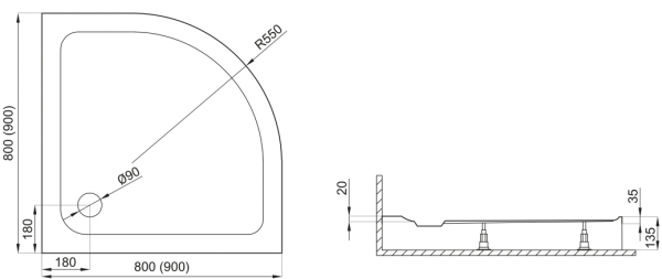 Polimat - rysunek techniczny