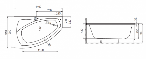 Polimat - rysunek techniczny