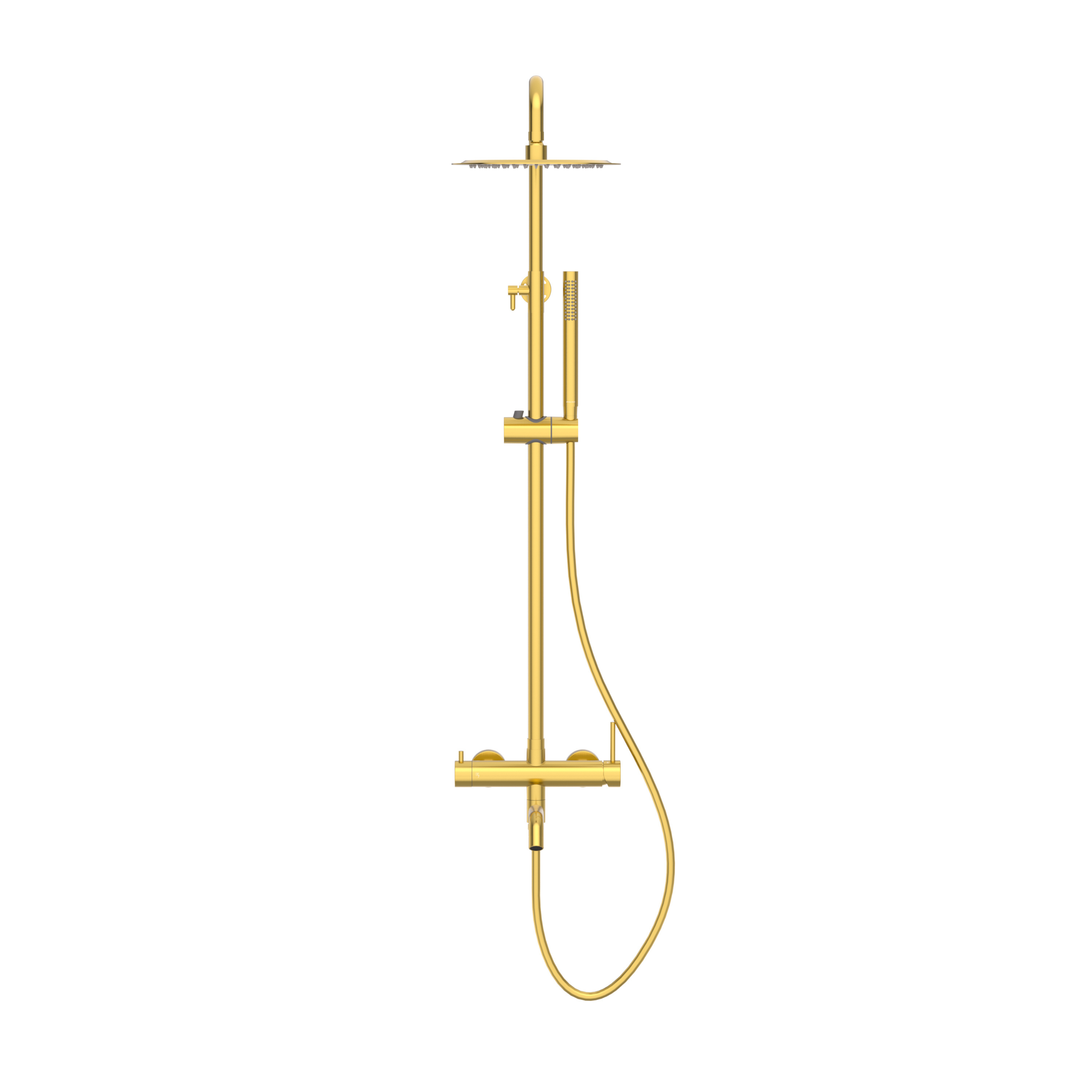 Rysunek techniczny - Bateria prysznicowa CASCADE zestaw 1 GOLD