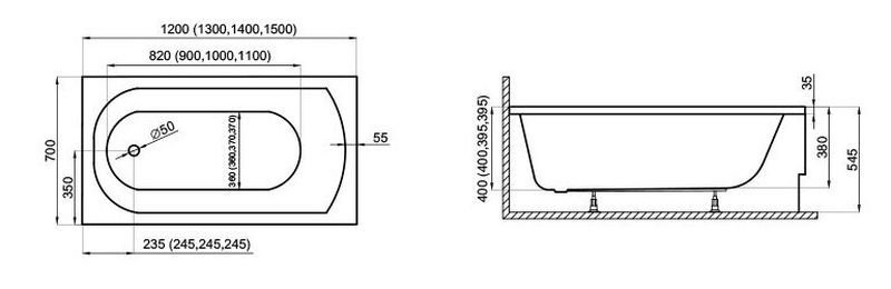 Polimat - rysunek techniczny