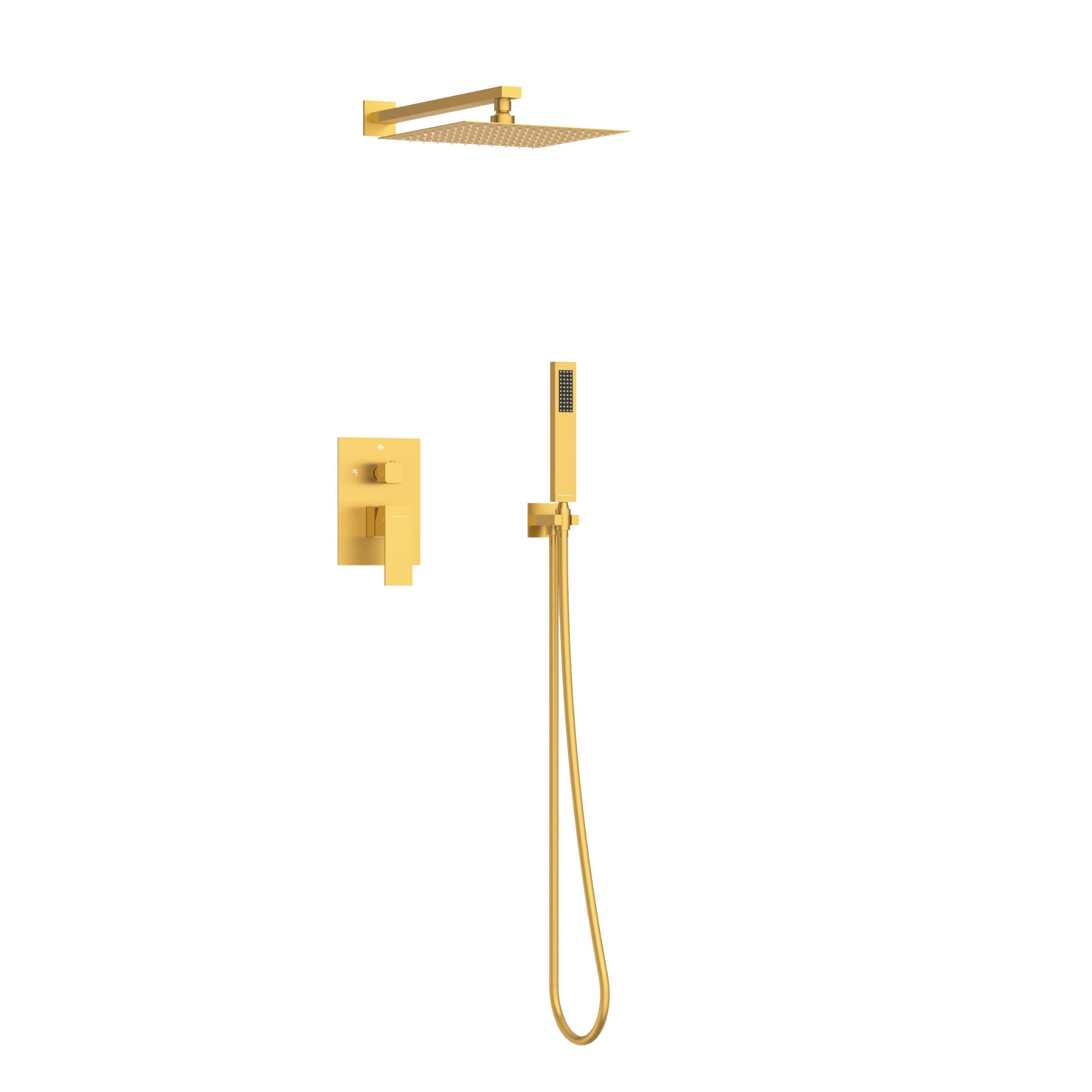 Rysunek techniczny - Bateria prysznicowa CASCADE zestaw 3 GOLD
