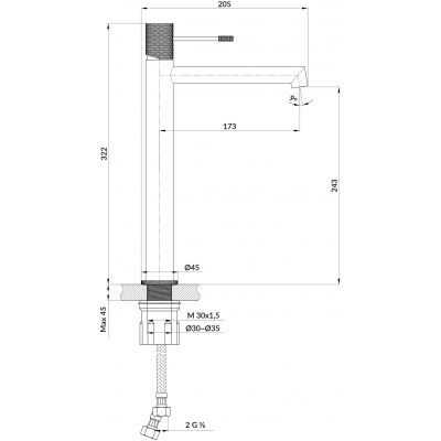 Cersanit Zen - rysunek techniczny