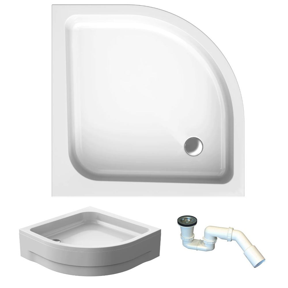 Brodzik półokrągły Pako 80x80 - akcesoria