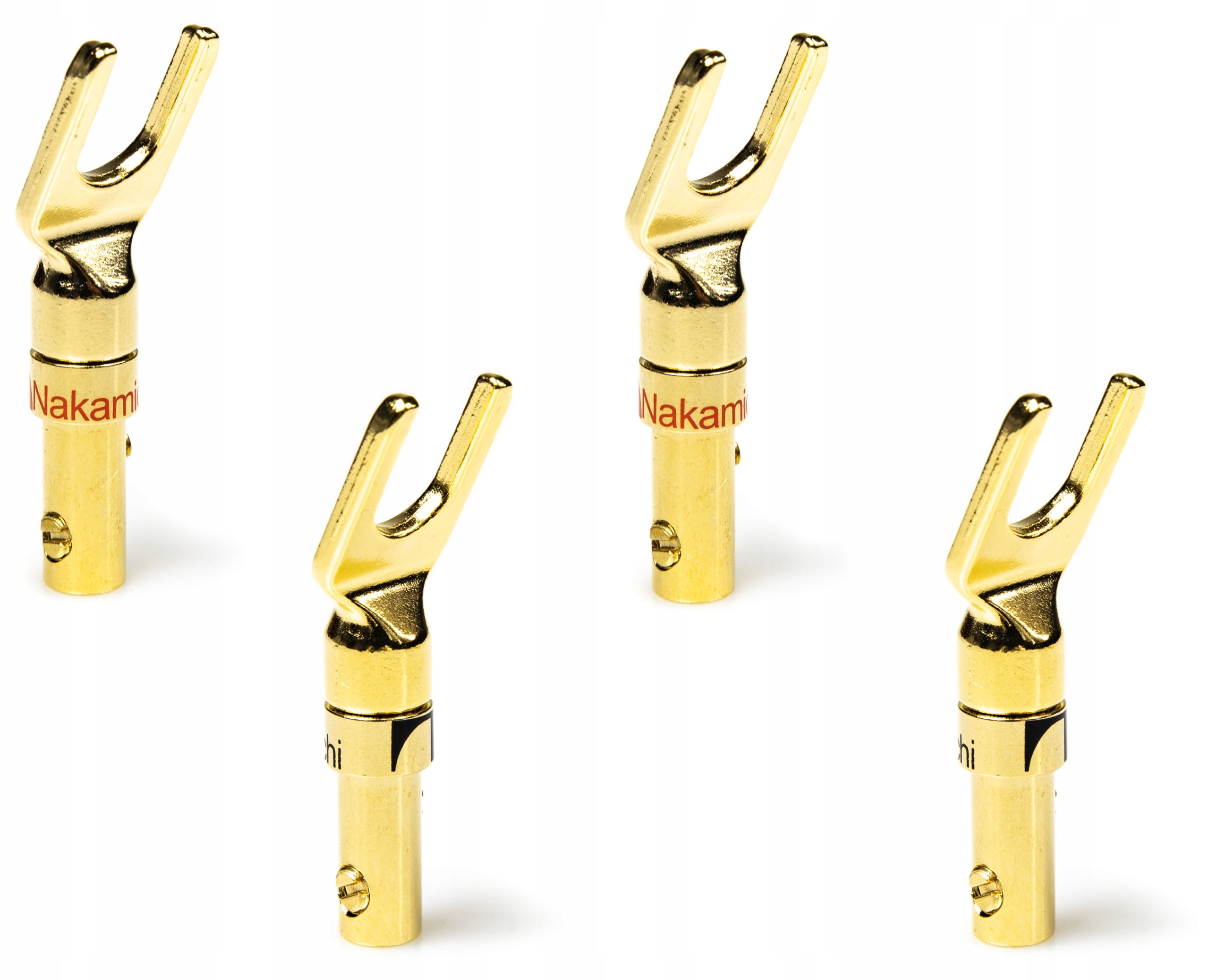 Zdjęcie AWparts 4x WTYKI GŁOŚNIKOWE WIDEŁKOWE NAKAMICHI 4x1szt