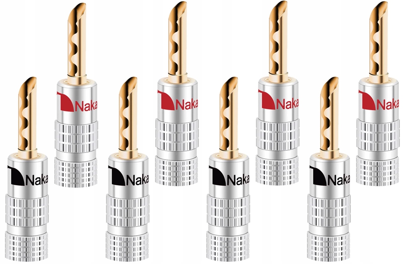 Zdjęcie AWparts WTYK BANANOWY BFA CZARNY + CZERWONY NAKAMICHI