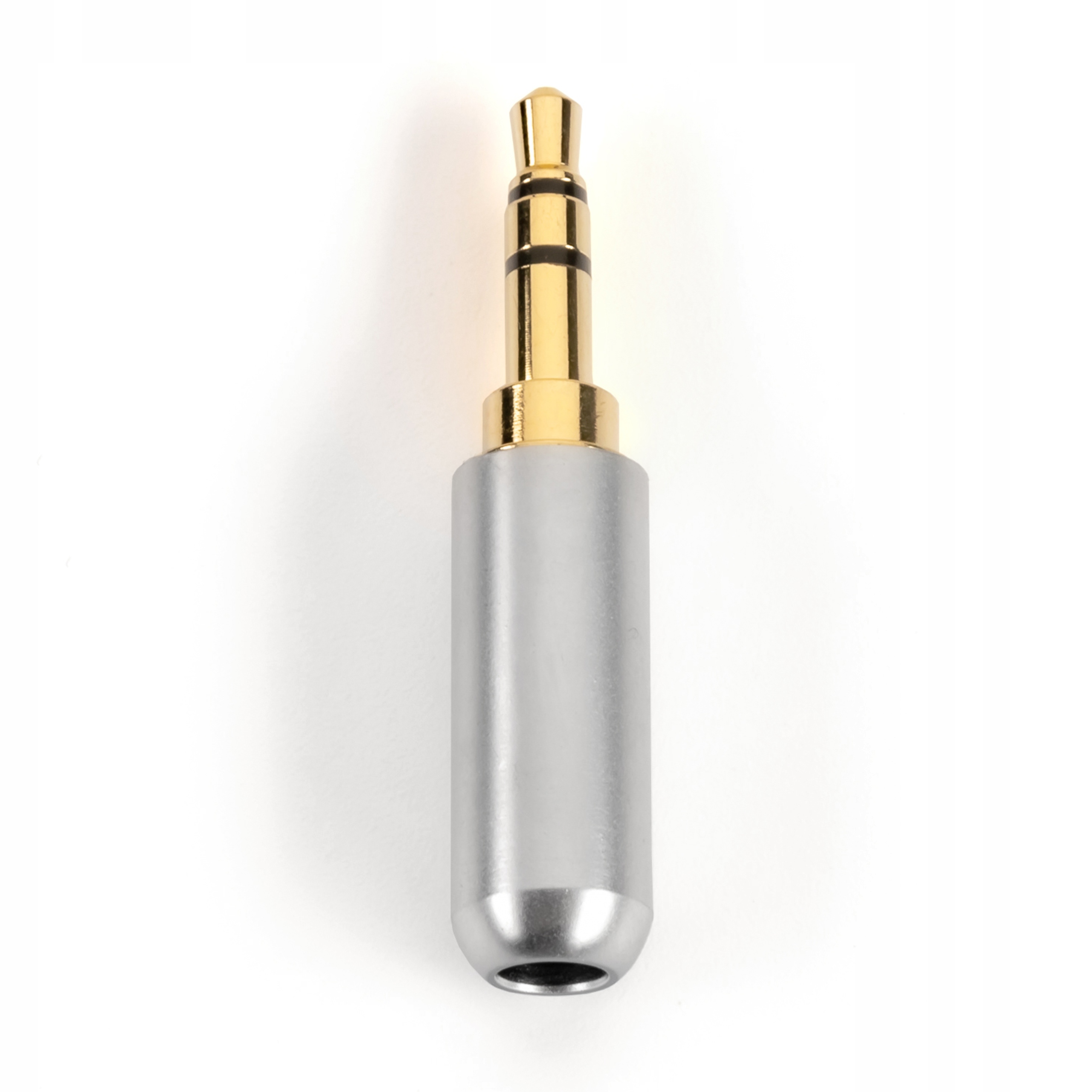 Zdjęcie AWparts SREBRNY MAT WTYK DO LUTOWANIA ZŁOCONY MINI JACK 3,5 mm