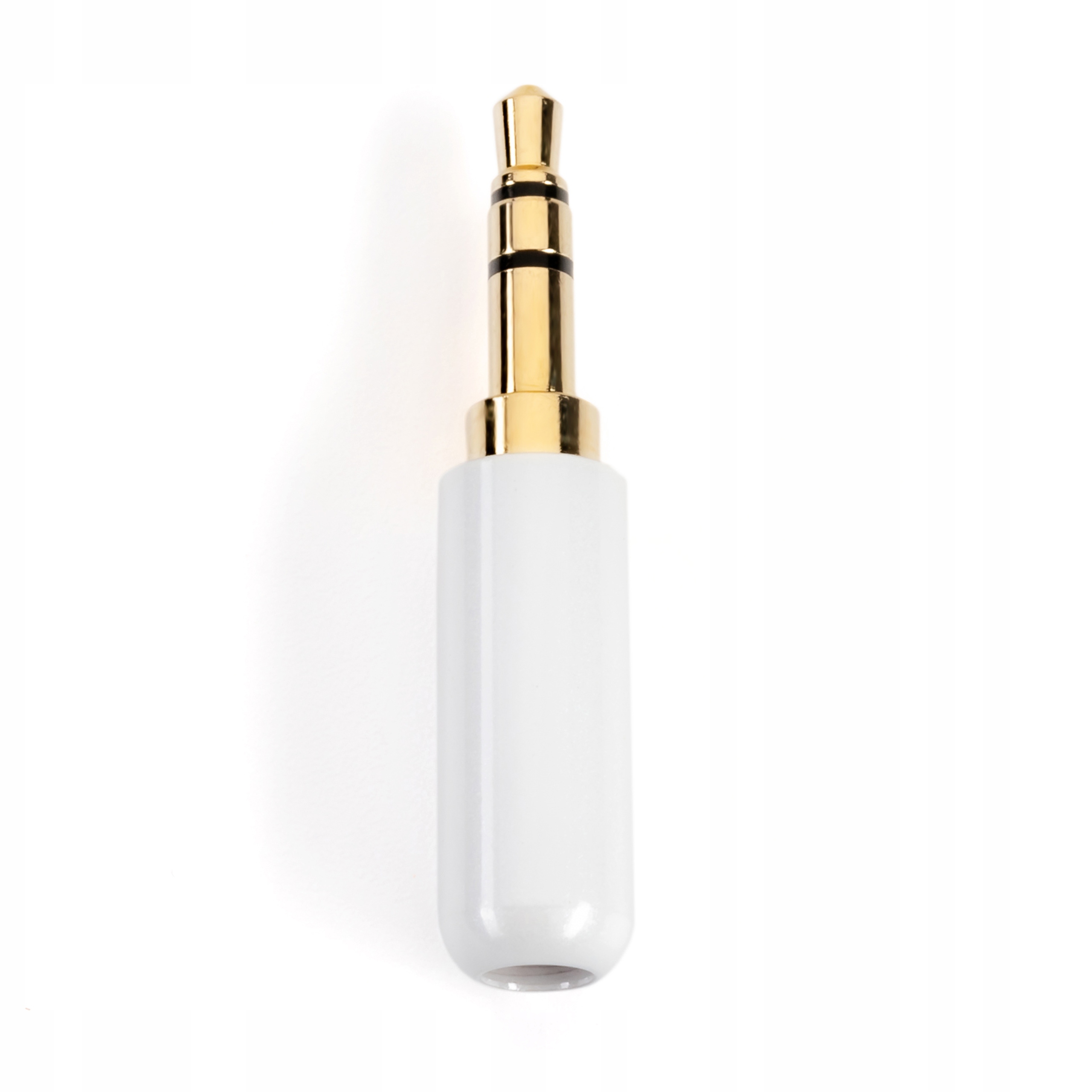 Zdjęcie AWparts BIAŁA WTYCZKA DO LUTOWANIA ZŁOCONA MINI JACK 3,5 mm