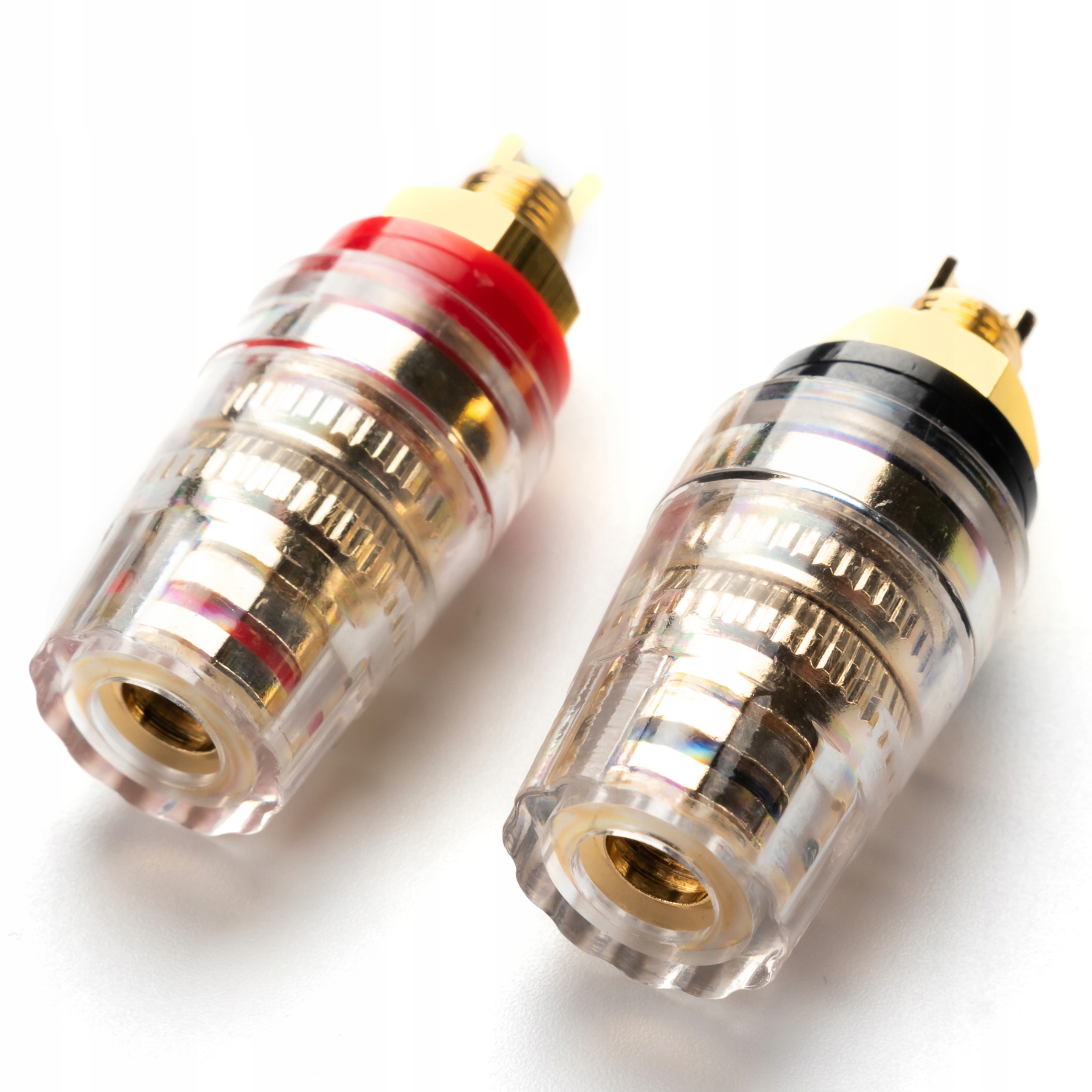 Zdjęcie AWparts 2x GNIAZDO GŁOŚNIKOWE BANANOWE DO WZMACNIACZA 46mm 2x1szt