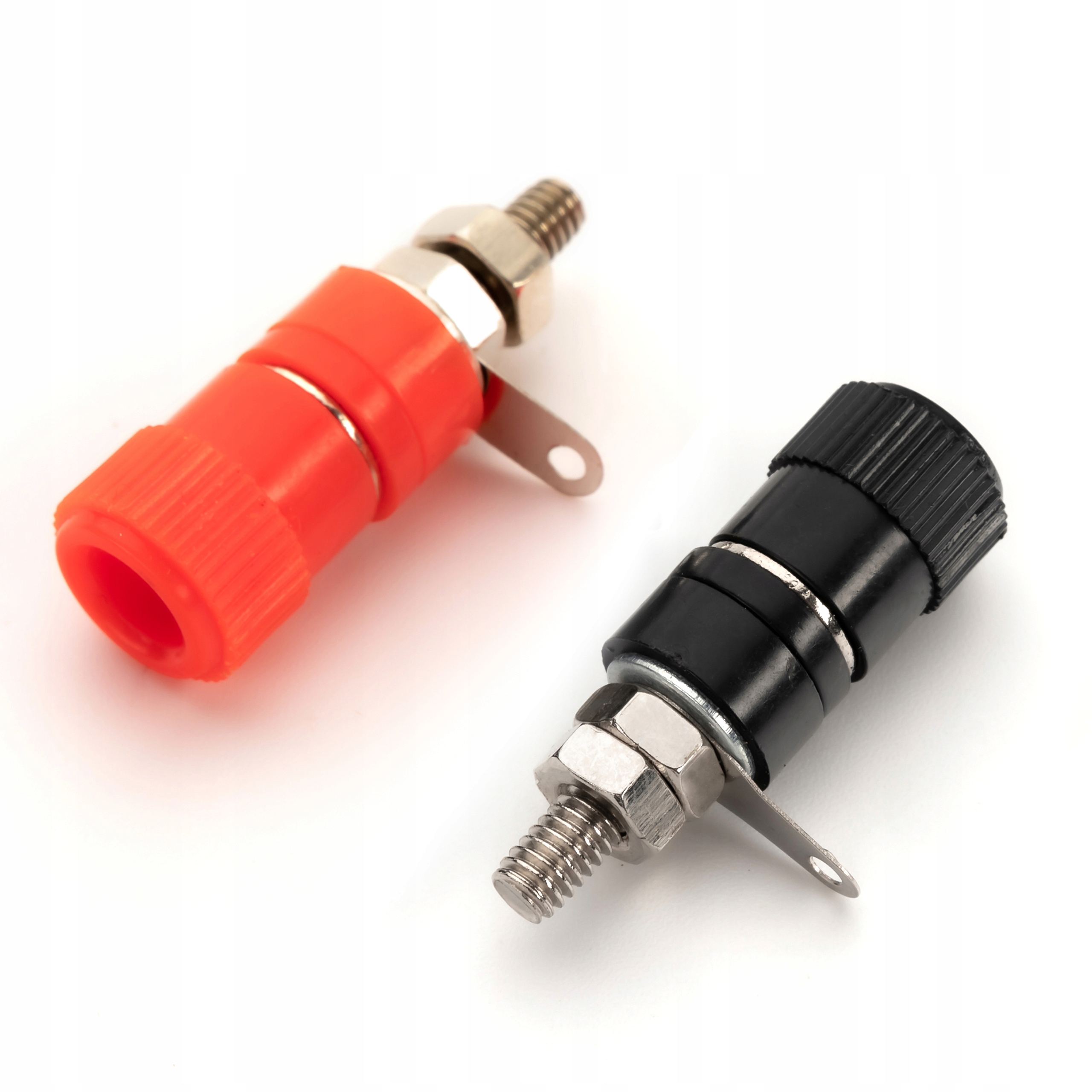 Zdjęcie AWparts 2x GNIAZDO GŁOŚNIKOWE BANANOWE ZAKRĘCANE 33mm 2x1szt