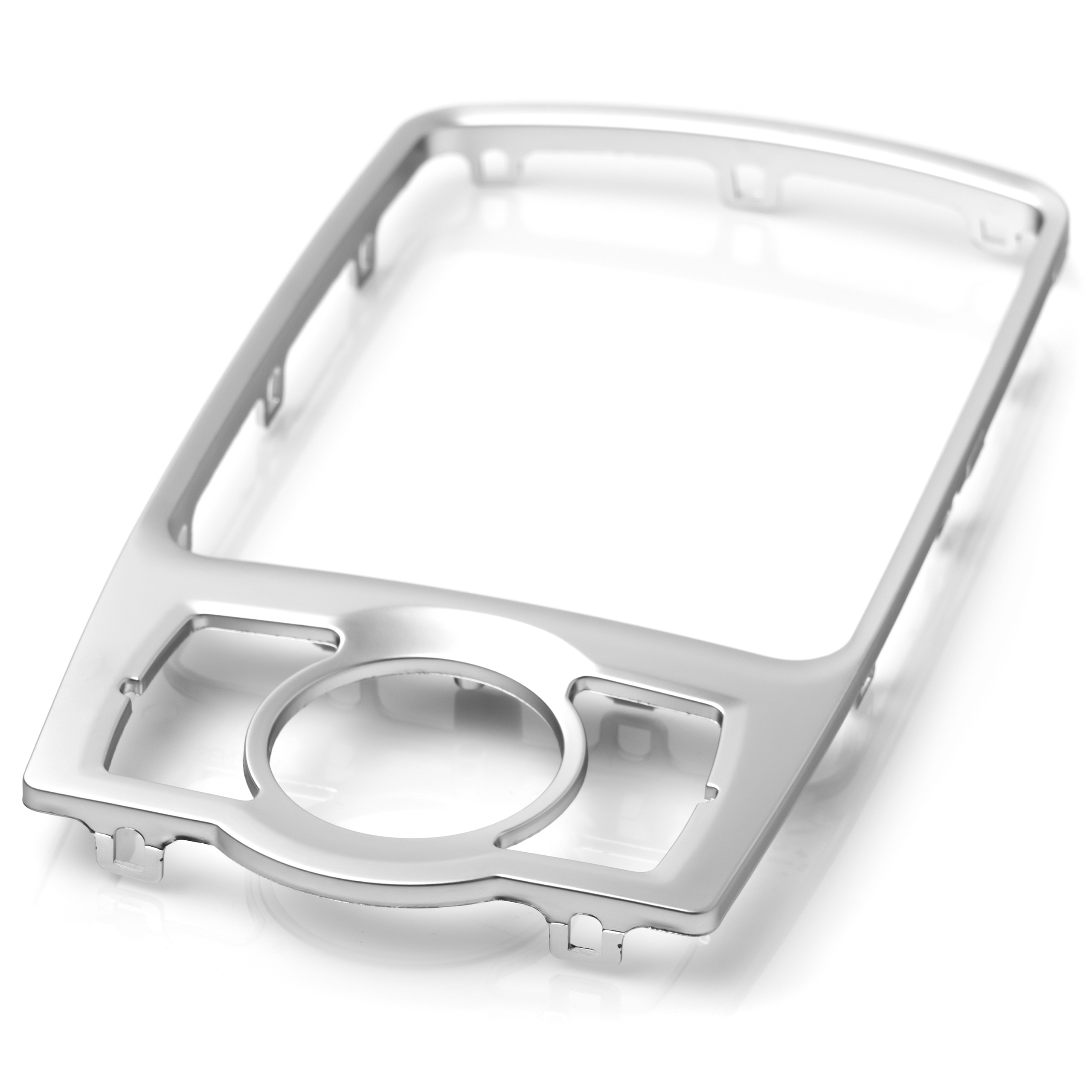 Zdjęcie AWparts RAMKA KONSOLI GAŁKI ZMIANY BIEGÓW EFEKT CHROMU DO AUDI A6 C6