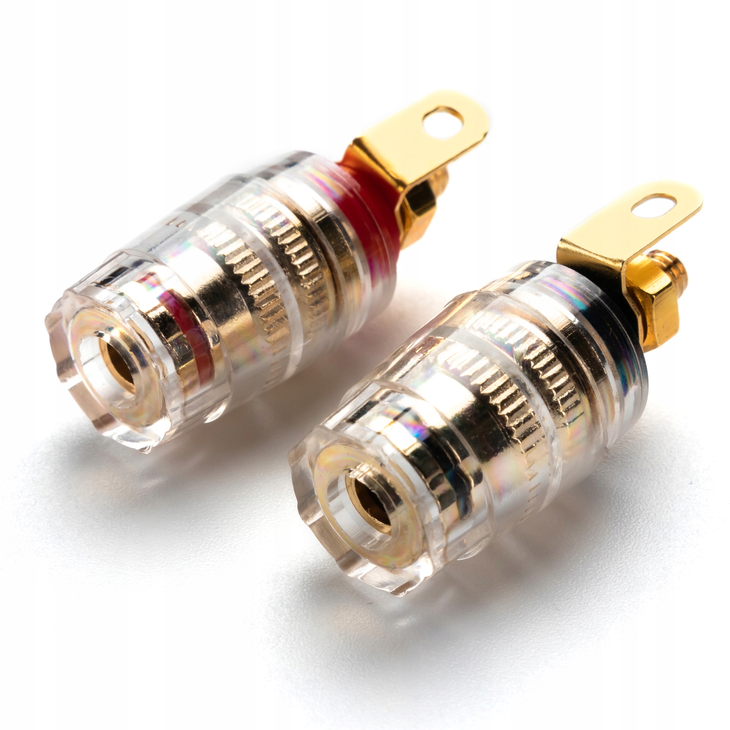 Zdjęcie AWparts 2x GNIAZDO GŁOŚNIKOWE BANANOWE DO WZMACNIACZA 32mm 2x1szt