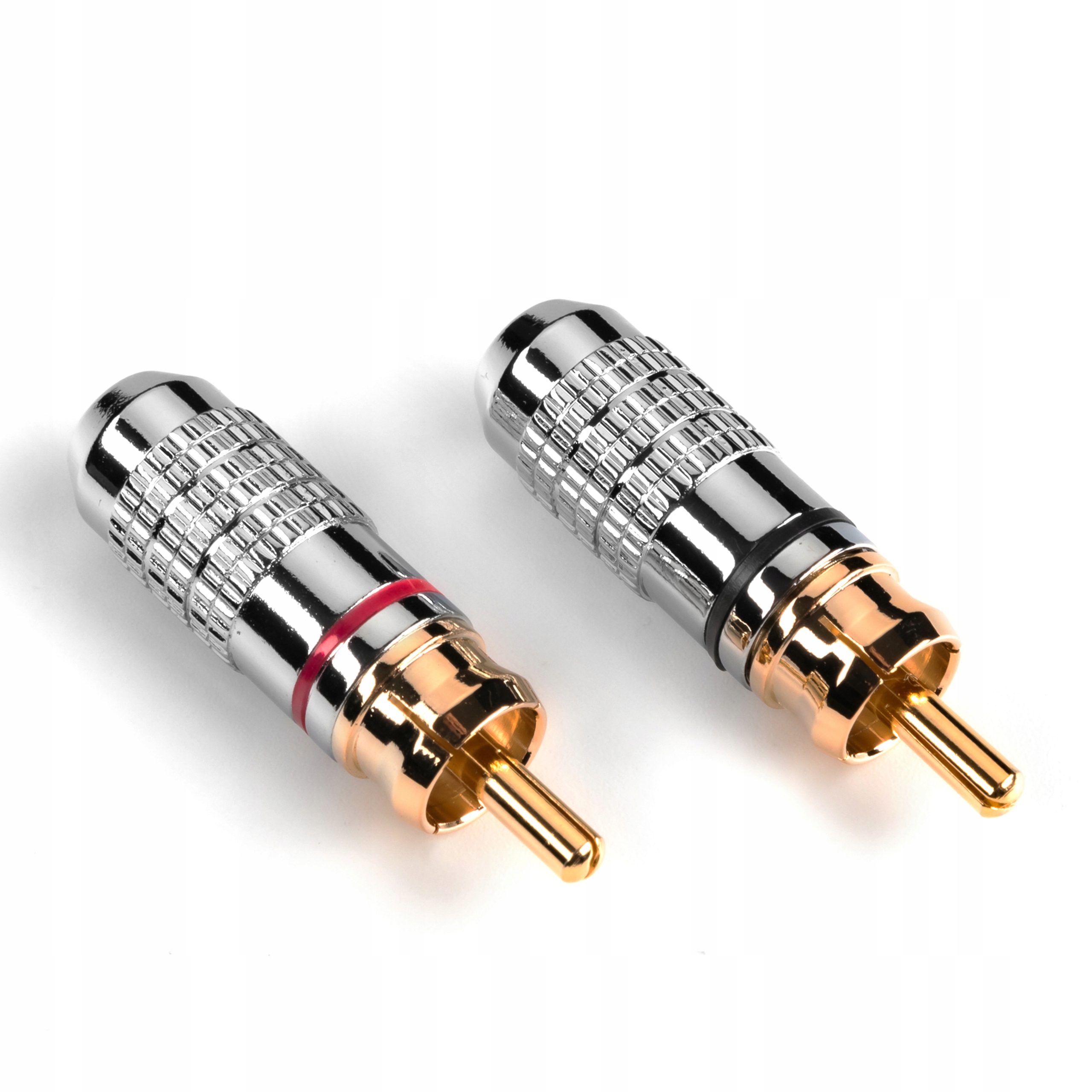 Zdjęcie AWparts 2x WTYK GŁOŚNIKOWY RCA CINCH ZŁOCONY HQ 2x1szt