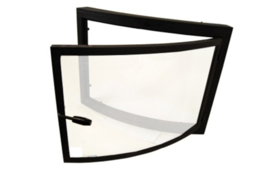 Szyba gięta do pieca kominka kozy żaroodporna